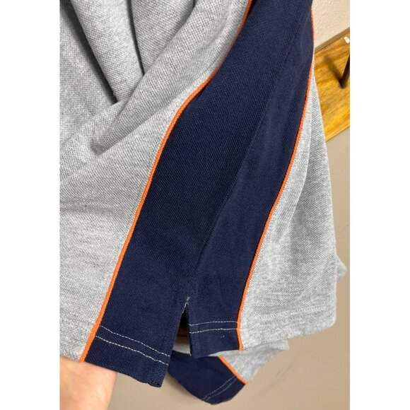 New Golf Shirt Polo Henley Gray Knit Short Sleeve Spike Sports Athletic Mens L - Picture 5 of 8